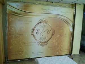 Свадебный бренд волл под стиль банкетного зала