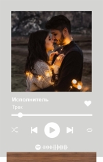 прозрачный акрил с фотографией