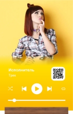 белый акрил с фотографией