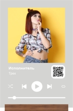 прозрачный акрил с фотографией